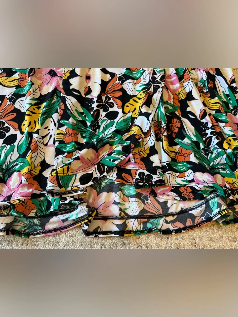 NWT Lane Bryant Floral Faux Wrap Dress Tie Waist Sz 22/24 - Picture 9 of 14